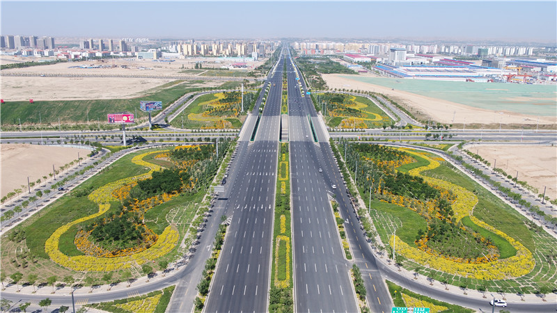 蘭州新區(qū)緯一路動延長段道路工程項目.JPG
